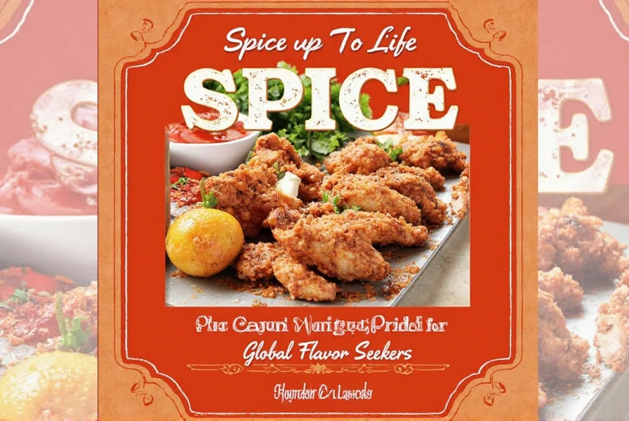 Grilled chicken wings with cajun seasoning