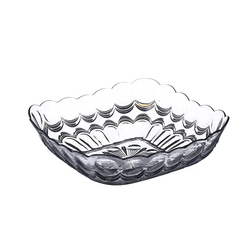 

New Wholesale Customized Japanese Nordic Style Small Exquisite Decoration Crystal Plastic Fruit Plate Snack Dish