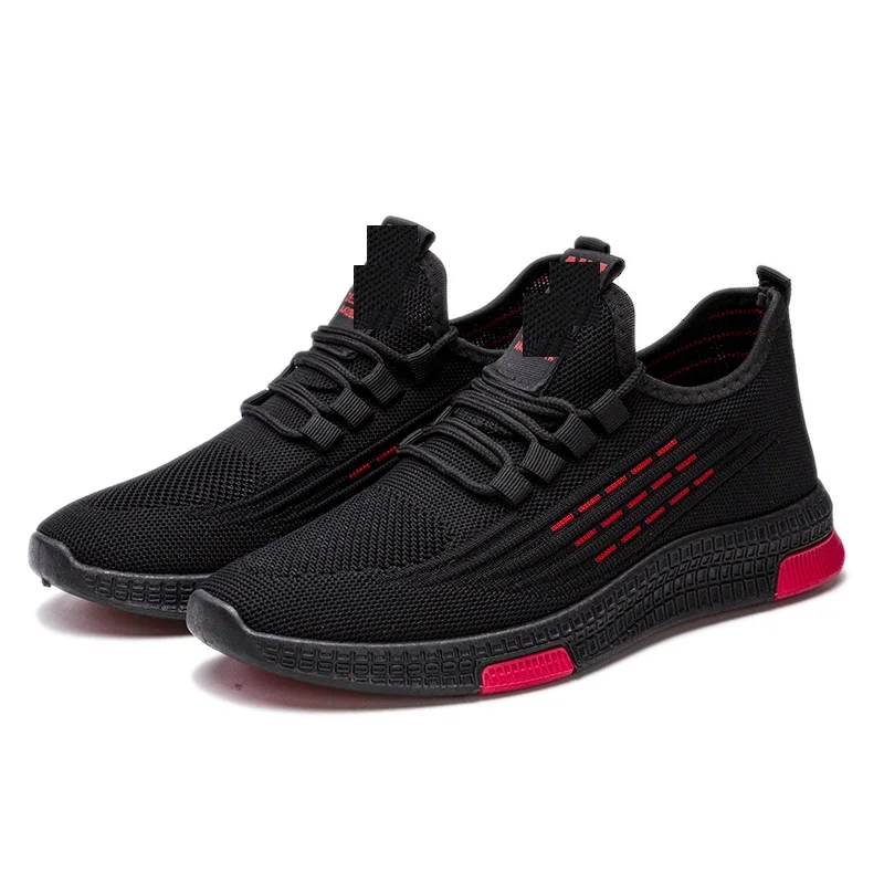 

New Fashion Men Sneakers Comfortable And Breathable Shoes Running Mens Sports Shoes Black, 3 colors