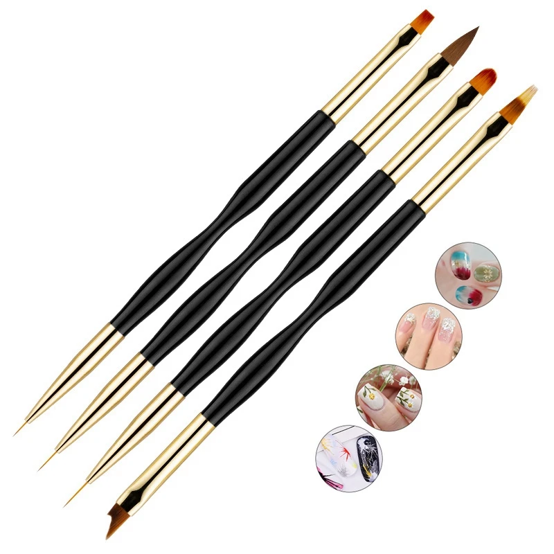 

Hot Sale Nail Brush Clear Rhinestones Handle Nail Art Tool Nylon Acrylic Brush