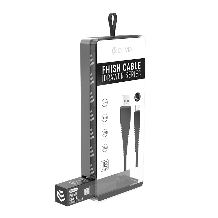 

Devia mobile phone use 5v 2.4a 1.5m colorful usb data micro fast charger cable