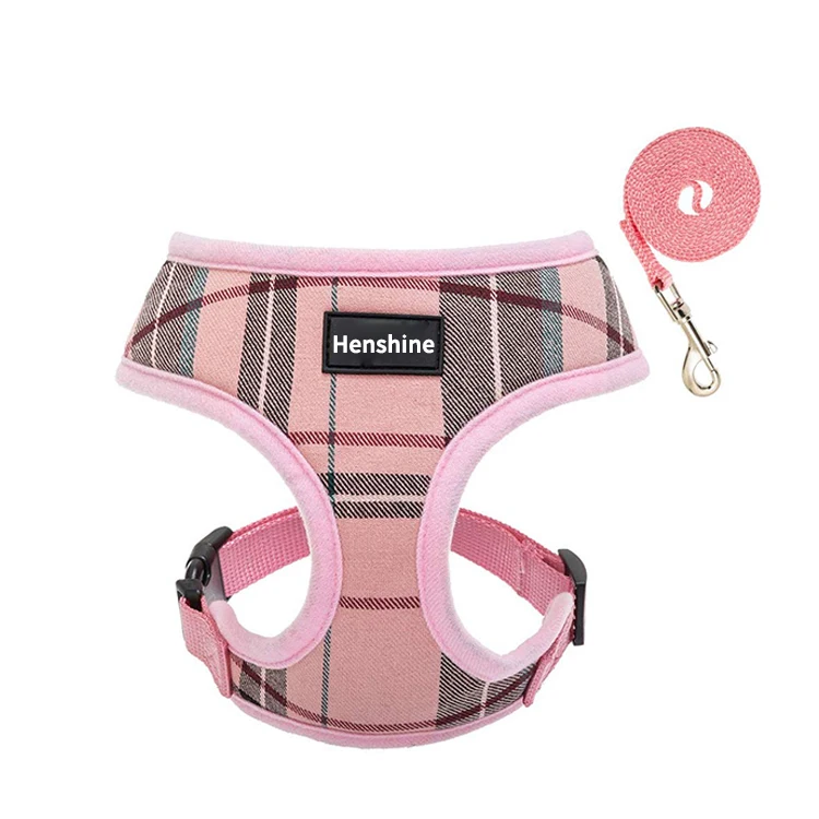 

High Quality Soft Mesh Dog Harness Pet Puppy Comfort Padded Vest No Pull Harnesses With Dog Lead Leash, Pink,blue,black, green,orange or customize