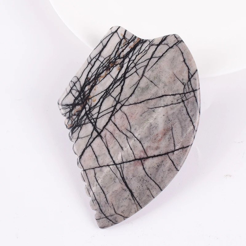 

2021 Hot Sale Gua Sha Guasha Board Picasso Jasper Stone Scraping Massage Tool gua sha board