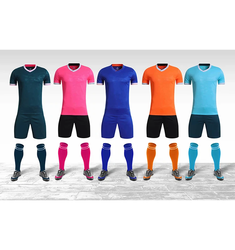 

100% Polyester blank wholesale soccer uniform
