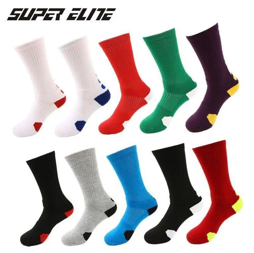 

OEM No Minimum Order Custom Own Brand Athletics Basketball Elite Sports Socks, 10 colors