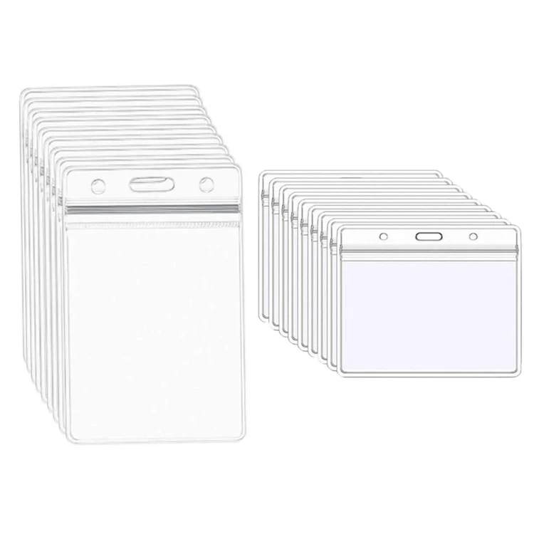 

Custom Waterproof Soft Clear PVC ID Name Transparent Card Holder, Pantone colors