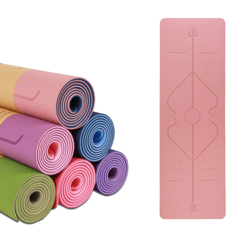

professional high quality yoga mats manufactures non slip eco friendly high quality tpe yoga mat, Customized color
