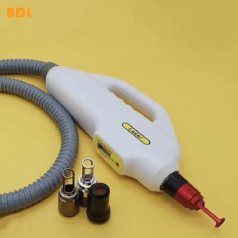 

Q switched nd yag laser handle tattoo hair removal two laser bar handpiece 1064 532 IPL E light opt machine beauty spare part