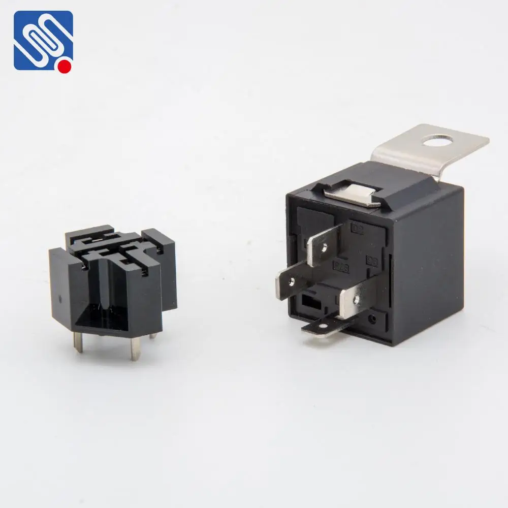 Meishuo MAH 12 Volt 60 Amp Automotive Smart Car Relay Set 12V to 14VDC 5Pin Changeover with Socket