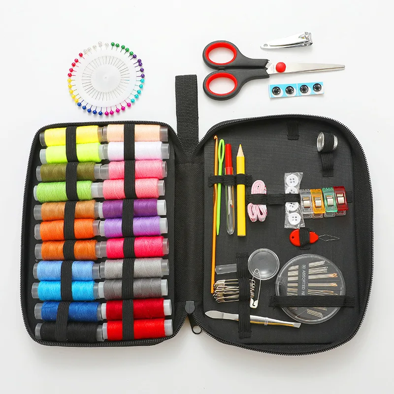 

Custom Amazon Top Seller DIY Thread Travel Hand Needlework Set Sewing Needle Kit Small Box for Adults