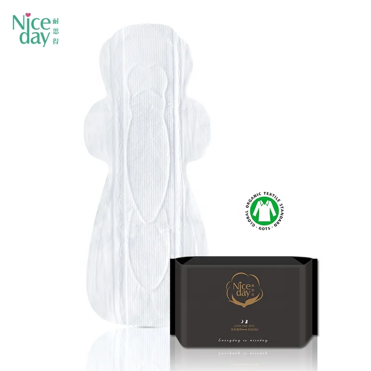 

Niceday Natural feminine pads heavy flow Pads for Periods hypoallergenic organic cotton pads for women free of carcinogens
