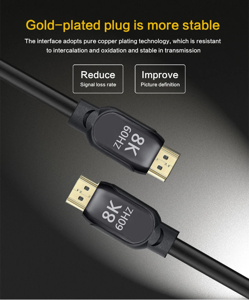 Hot sale 2.1v HDMI Cable support 8K@60Hz 4K@120Hz for Home Theater - ANKUX.COM