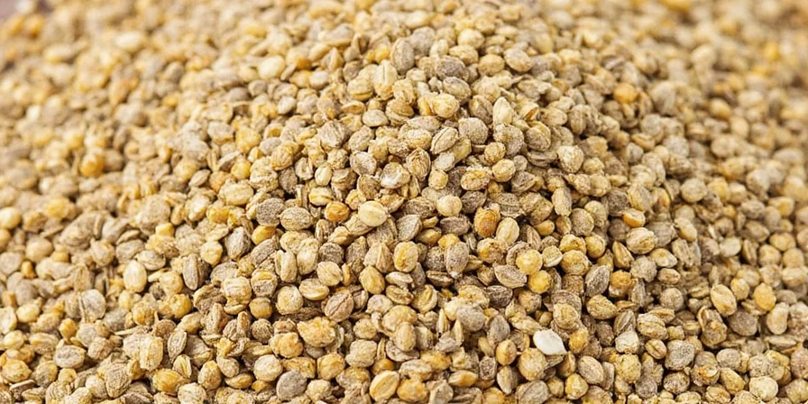 Spice jars including coriander seeds
