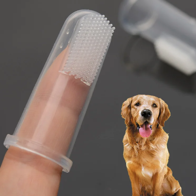 

Pet Finger Style Teeth Brush Soft Pets Silicon Finger Cot Dog Teeth Cleaning Fingerstall Brush