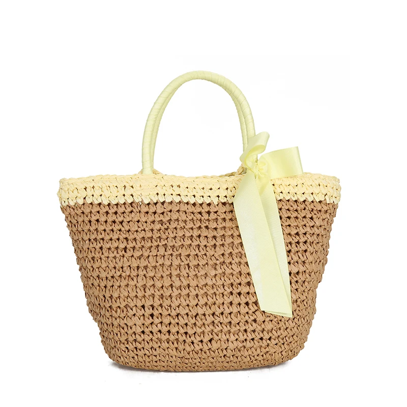 

Original bali indonesia multi color braid woven beach picnic flax rattan wicker weave straw bag