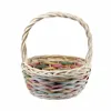 Oval handmade wickerwork basket gift basket
