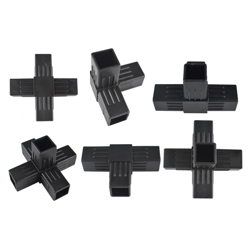 

Factory Direct Sell Black Plastic Tee Corner Connector Suitable For 1inch 25mm Tube Size 3 Way Square Tube in stock