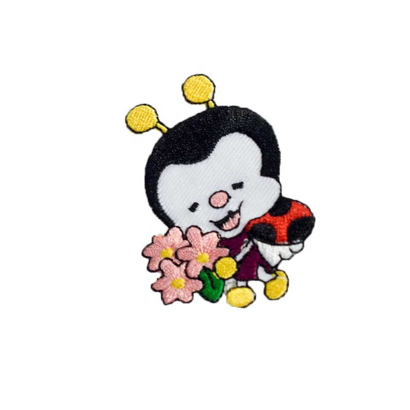 

Cute Bee Shaped Embroidery Patch for Children's Wear, Customized color
