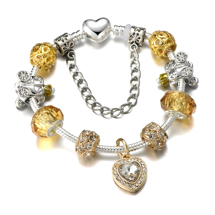 

Fashion jewelry charm bracelet heart crystal jewelry women bracelet, Picture shows