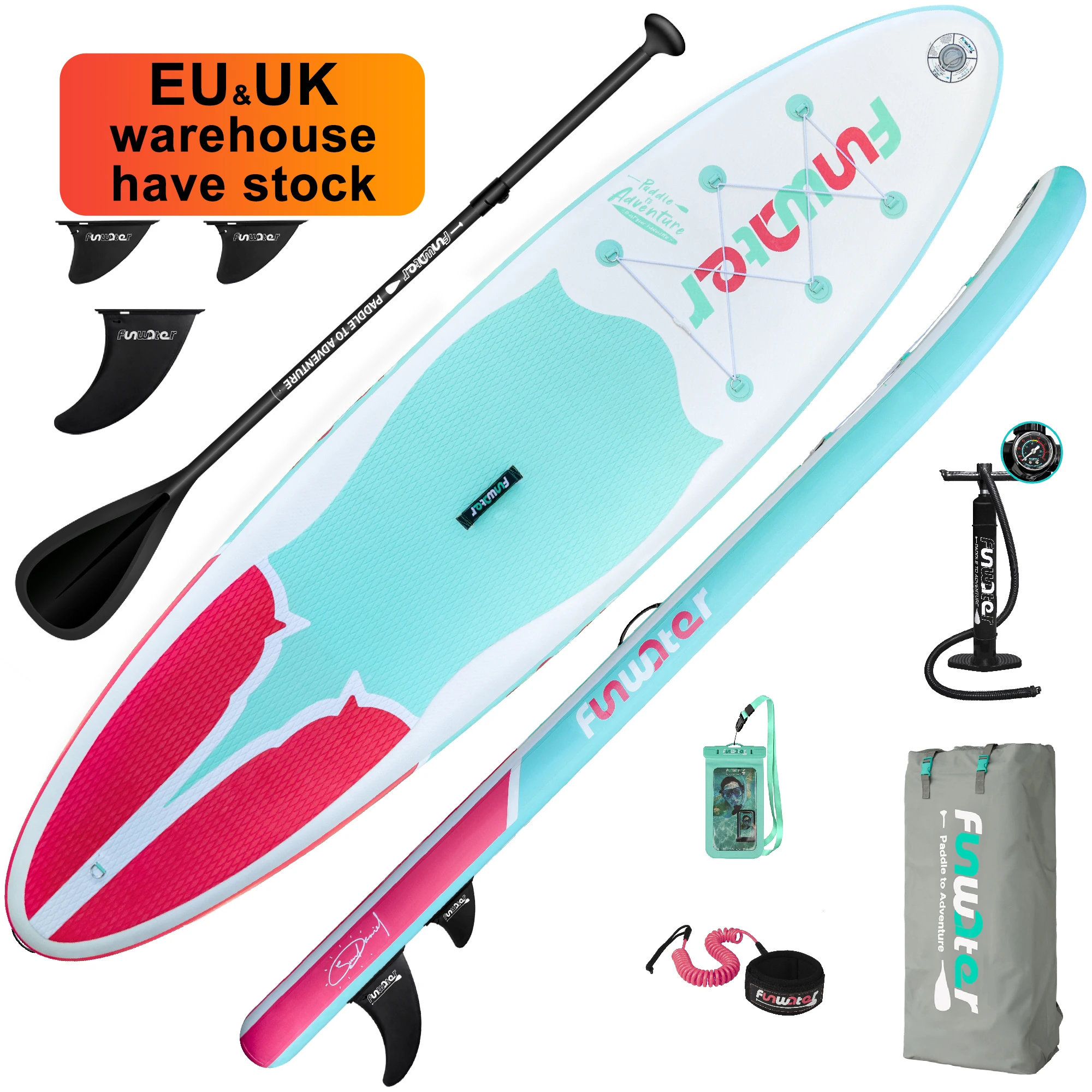 

FUNWATER Dropshipping Factory OEM paddle surf sup buy cheap surf boards stand board paddle inflatable sup board custom
