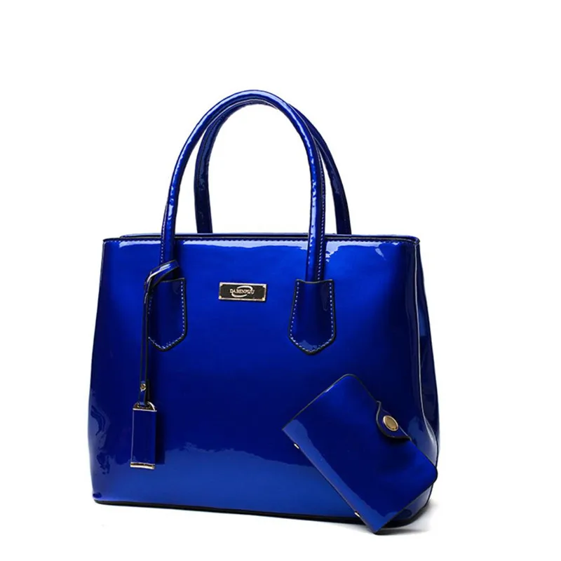 

handbags for women 2020 patent leather bright-faced female bag noble atmosphere handbag women's shoulder bag wholesale, Dark red, blue, black, deep purple