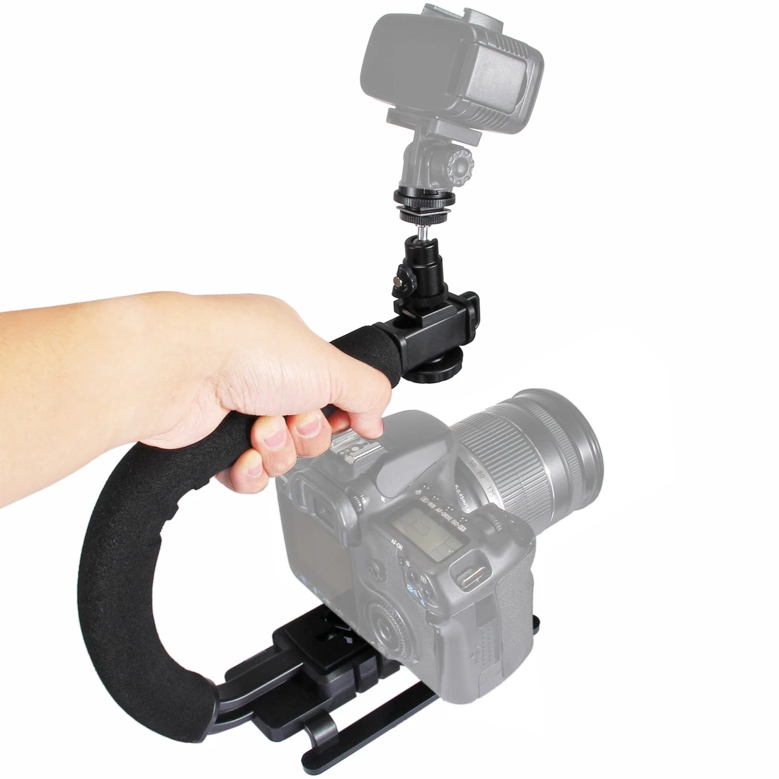 

Factory directly sell PULUZ U/C Shape Portable Handheld DV Bracket Stabilizer Kit for All SLR Cameras and Home DV Camera
