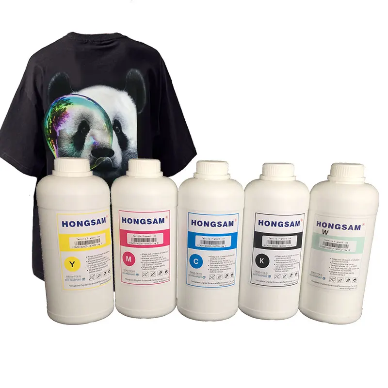 DTG Textil Ink 1000ml Colors White Dtg Ink for epson Dx5 Dx6 Dx7 Dx9 4720 5113 I3200 Xp600 Print Head
