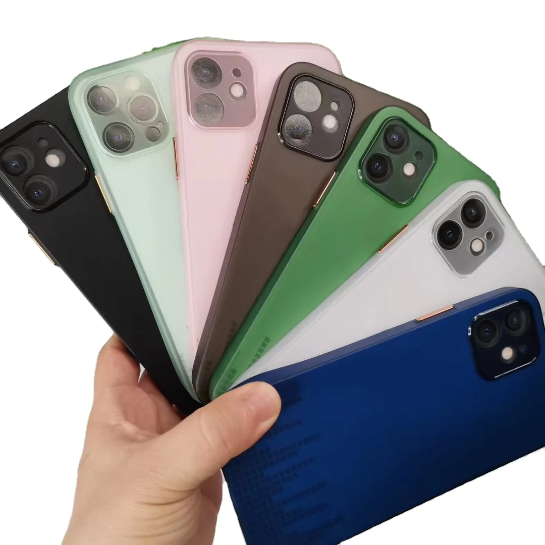 

Hot Sale Ultra-thin frosted TPU Mobile Back Phone Case For iPhone 12 11 X, 7 colors