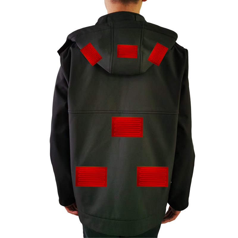 

2020 NEW Winter Clothes Men's Rechargeable Thermal Battery Heated Jacket, Black only