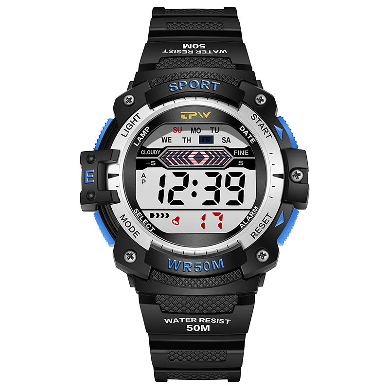 

Amazon Hot Sale High Quality Digital China Wrist Watch Men's Fashion Watch Kids Watch, Customized colors