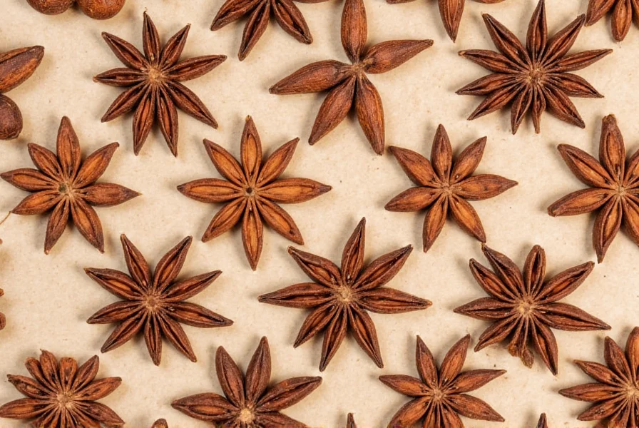 Close-up of allspice berries next to cinnamon sticks, nutmeg, and whole cloves for visual comparison of allspice substitute ingredients