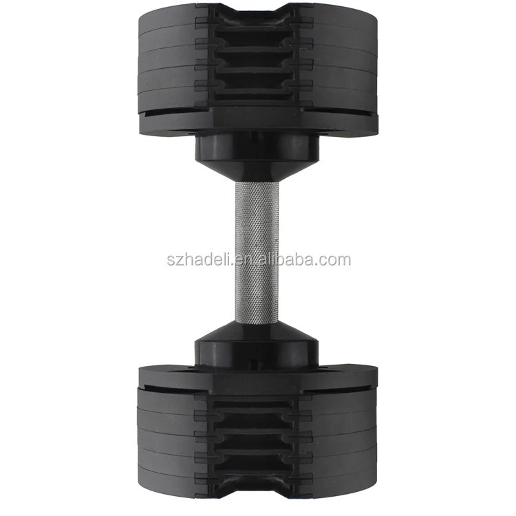 

Adjustable 20kg Custom Logo Dumbbell Set for Gym, Black