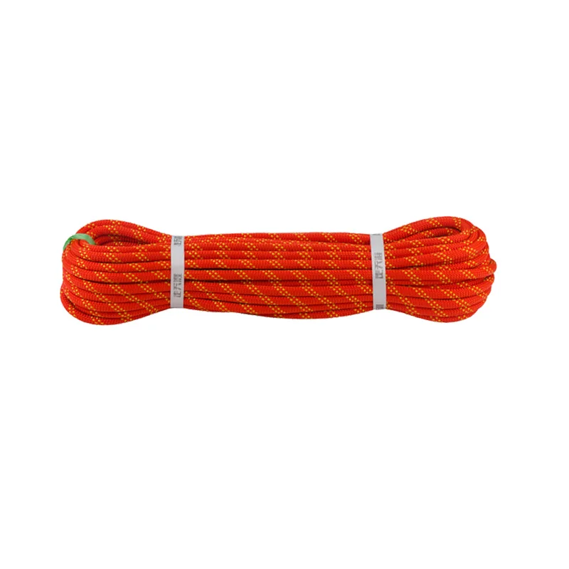 

CE  Static Climbing Rope Orange Outdoor Rock Climbing Outdoor Activities High Strength Nylon CN;JIA 58G/M 18KN