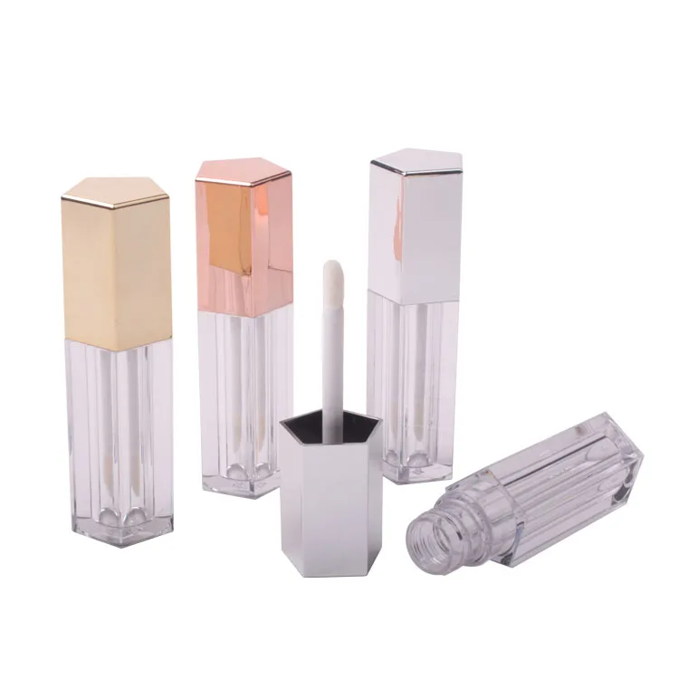 pentagon lip gloss containers