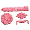 European Roman column embossed pattern fondant cake silicone mold Lace edge chocolate mold DIY baking tools
