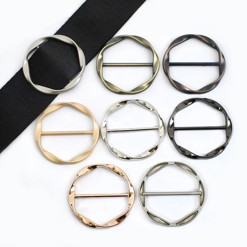 

Deepeel BK026 35mm Handbag Accessories Round Clothing Belt Buckles Tri-glide Buckle