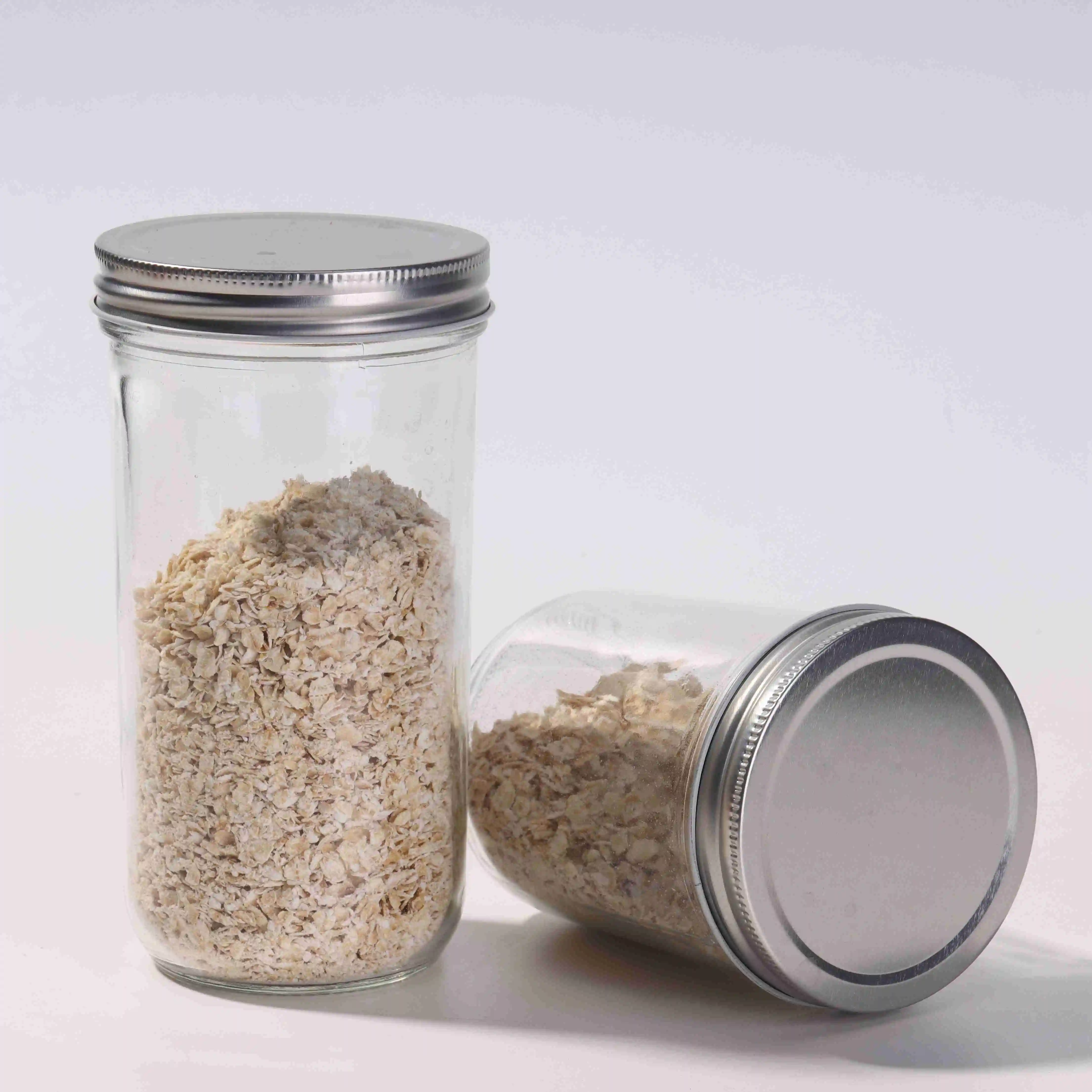 

Custom Big Mouth Jar with Lid with logo 120 ml 250 ml 350 ml 500 ml Taper Mason Jar Canning Jar with tinplate lid