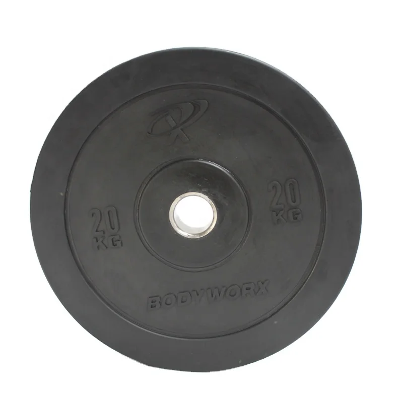 

Sale Home Gym Fitness Equipment Weight Lifting Barbell Slice Body Building Rubber Barbell Bumper Plates, Black