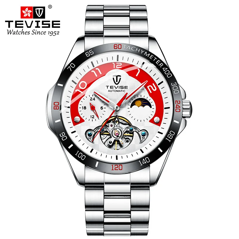 

Custom Oem Logo Private Label Luxury Waterproof Men Mechanical Wrist Watch Tourbillon Wristwatch Automatic Movement Chronograph, Optional