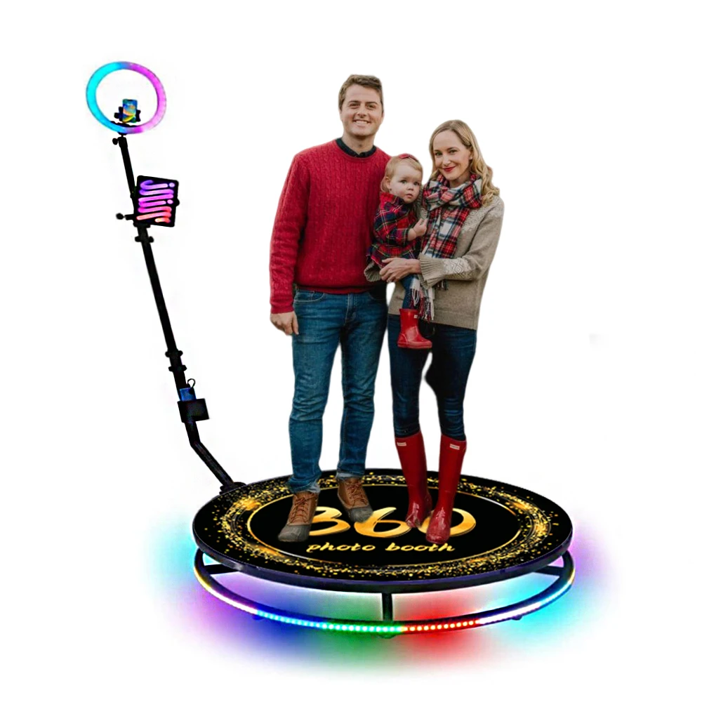 

Party Suppplise Automatic Slow Motion Rotating 360 Degree Photobooth Portable Selfie Spin 360 photo booth Machine for Birthday