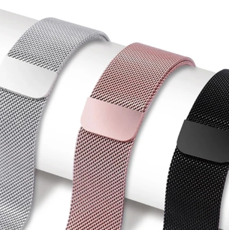 

Shenzhen VILO Luxury Stainless Steel Mesh Watch Strap Milanese Loop Magnetic Strap for Apple Watch Series 6 5 4 Milanese Band, All color is available