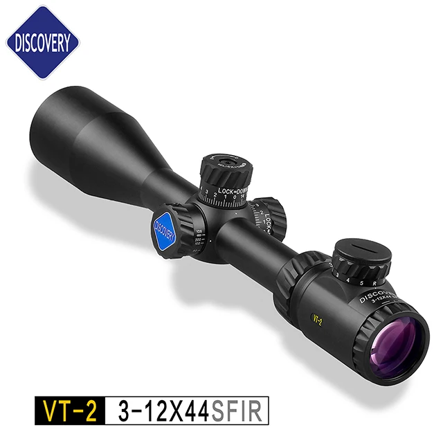 

Discovery Optics sports VT-2 3-12X44SFIR Riflescope scope used for AR 15 AK 47 Gun using