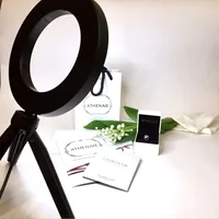 

Portable mini studio shooting DSLR camera photography lighting kit 6 inch beauty desktop live makeup led video ring light