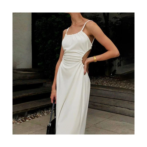 

SY21070PF Amazon blasts Sexy Simple Split Mermaid Wedding Dress Strapless Sleeveless Bridal Gown New robe de mariage