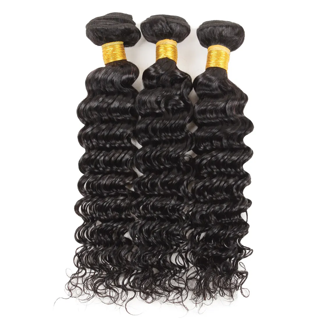 

VAST Deep Wave Bundles Hair Vendors 12a Grade Hair Bundles 100g Human Hair Extension Bundle, Natural colors