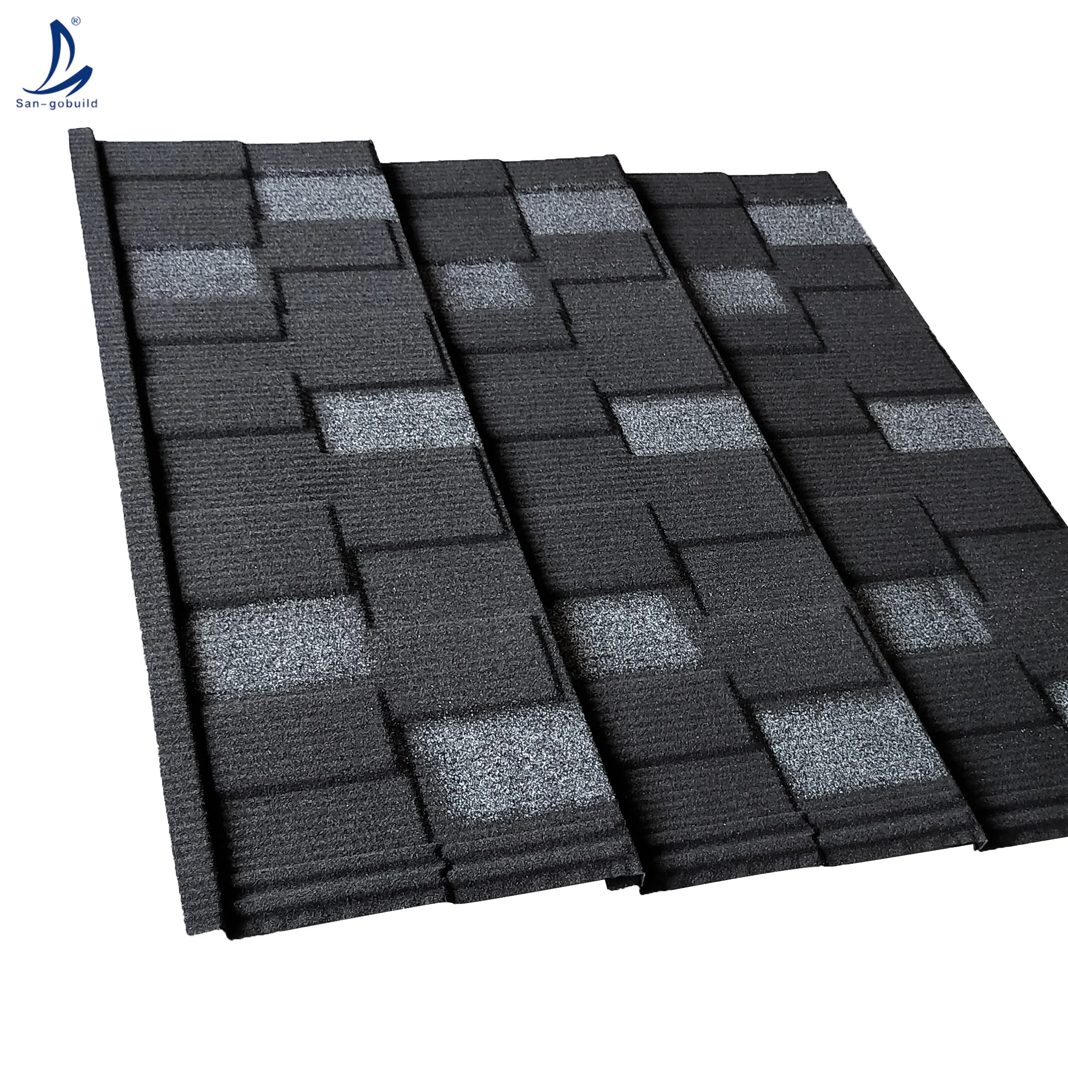 Dubai Stone Coat Galvalume Roofing Flat Sheet Corrugated Iron Metalum Roofing 0.45 Gauge Shingle Roof