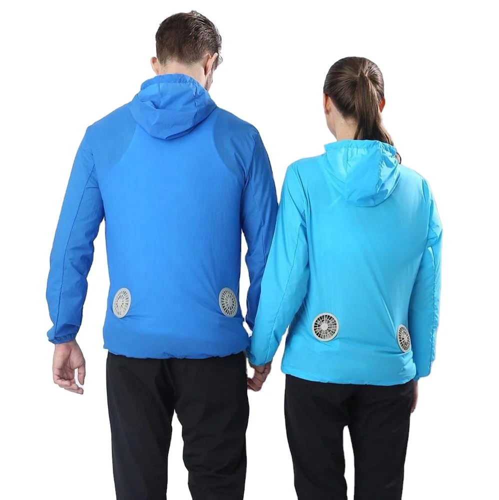 

hot summer 2019 new breathable 5v input fan cooling jacket with uv proof for worker fisher