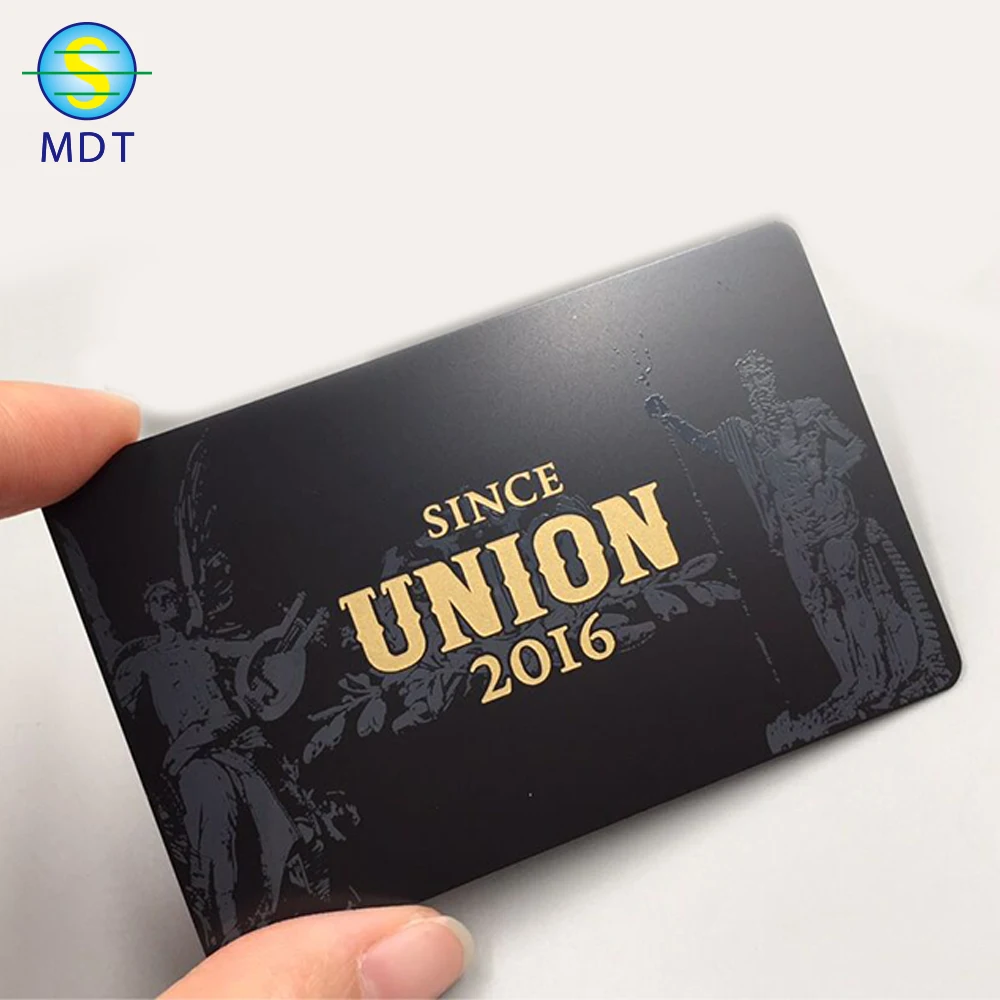 

DU credit card metal stainless steel, Cmyk color or pantone color