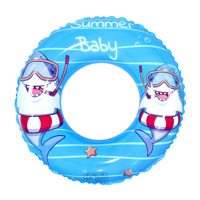 

Hot Multi Size Animal Shark Swimming Tube Floats Mermaid Donut Pool Float Inflatable Tube Inflatable Swim Ring for Kids