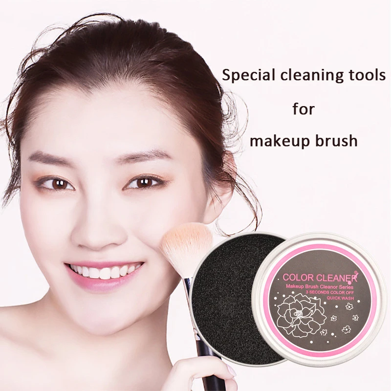 
Dry Color Sponge Makeup Brush Cleaner Removal Cleaning Scrubber Tool Cleaners 